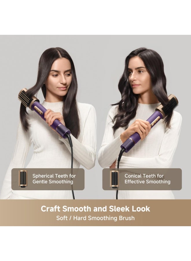 Dreame AirStyle Pro Purple, 7-in-1 Hair Styler& High Speed Dryer, Magnetic Attachments for Curling, Smoothing, Volumizing, Fast Drying, Frizz Control, Cool Shot, Luxury Leather Package, 2 years warranty - Image 2